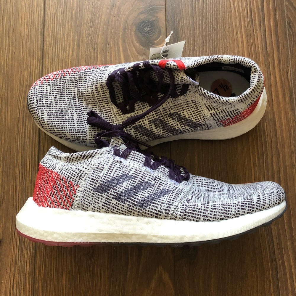 Adidas pureBOOST Go Sneakers Purple Pink Sz 7.5